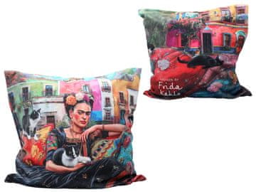 Carmani, blazina s polnilom in zadrgo - motiv, ki ga navdihujejo slike Fride Kahlo