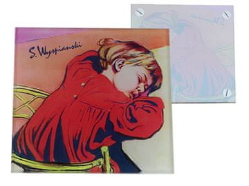 Carmani, stekleni podstavek 11,5x11,5 cm - S. Wyspiński/Sleeping Staś