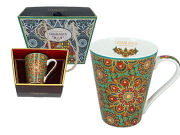 Carmani, porcelanasta skodelica 370 ml - okraski Casablanca, maroški vzorec