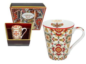 Carmani, porcelanasta skodelica 370 ml - okraski Casablanca, maroški vzorec