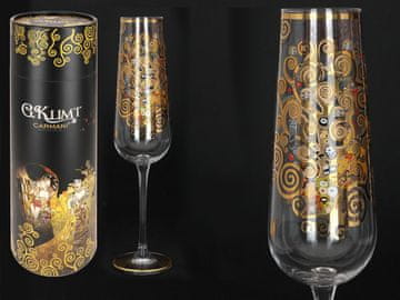 Carmani, kozarec za šampanjec 220 ml - gustav klimt/Drevo
