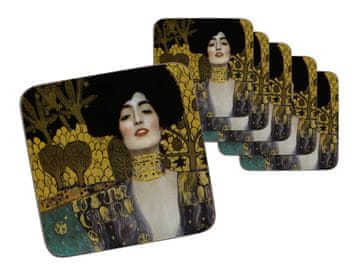 Carmani, komplet 6 podstavkov iz plute - Klimt/Judyta