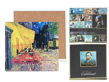 Carmani, keramični podstavek - VAN Gogh/Terasa kavarne ponoči