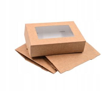 Škatla za suši z okencem 19x13x5cm 50 kosov