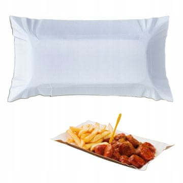 BOW Pladenj za papir za enkratno uporabo bel 14x25cm 500 kosov