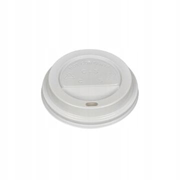 Pokrov za skodelico 150-180ml Ø70mm plastični beli 100 kosov