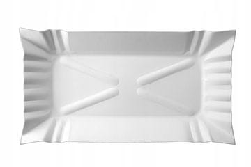BOW Pravokotni pladenj za papir za enkratno uporabo 14 x 20 cm 250 kosov
