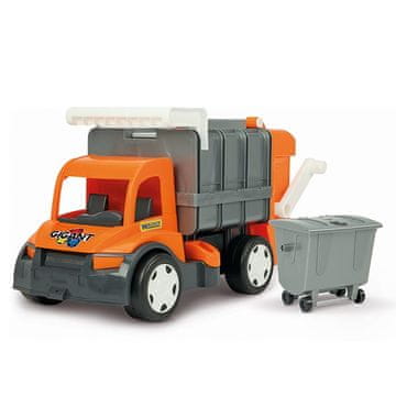 Ogromen oranžen smetarski tovornjak 67016
