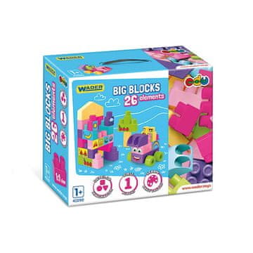Big Blocks 26-delni roza gradniki 41590