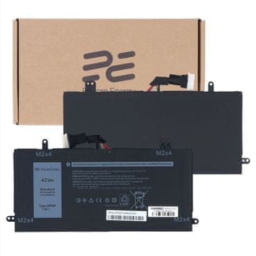 Nova baterija za Dell Latitude 5285 5290 2v1 42Wh 7.6V 5250mAh J0PGR