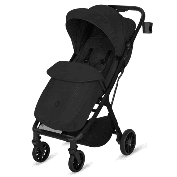Lionelo Cloe Plus Black Onyx voziček, črn