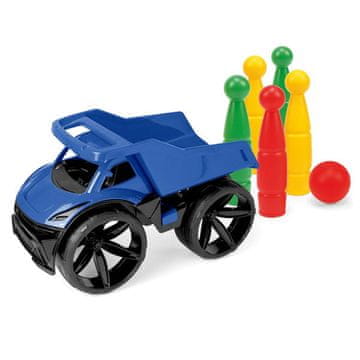 Maximus temno moder prekucnik + keglji za kegljanje 64023