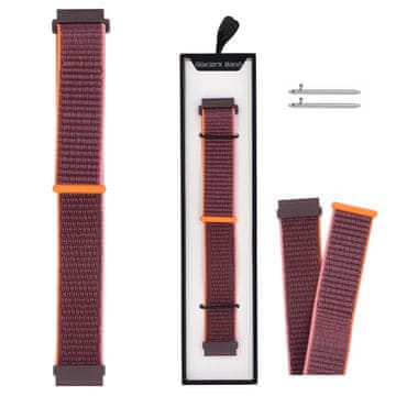 Nov pašček za pametno uro Grip Strap iz najlona, barva slive, roza in oranžna, 22 mm