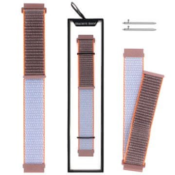 Nov pašček za pametno uro Grip Strap iz najlona Mountain Shadow, rjavo-siv, 22 mm