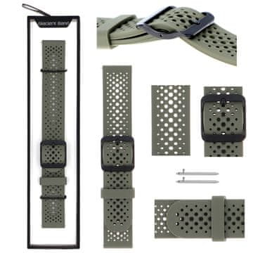 Nov silikonski pašček za pametno uro Air Dot, jesenovo zelene barve, 22 mm
