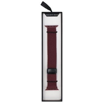 Nov pleten magnetni pašček z vijolično sadno zaponko za Apple Watch 42/44/45/49 mm, jajčevec