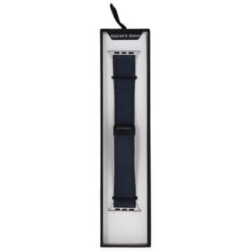Nov usnjen magnetni pašček z zaponko v polnočno modri barvi za Apple Watch 42/44/45/49 mm, mornarsko moder