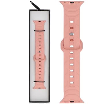 Silikonski pašček za pametno uro Wave Peachy Pink za Apple Watch 38/40/41 mm