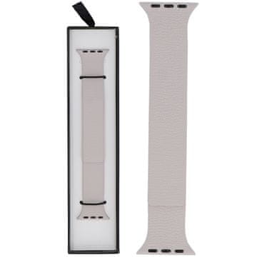 silikonski gladko zrnat magnetni pašček za pametno uro Cosmic Glow za Apple Watch 38/40/41 mm ecru