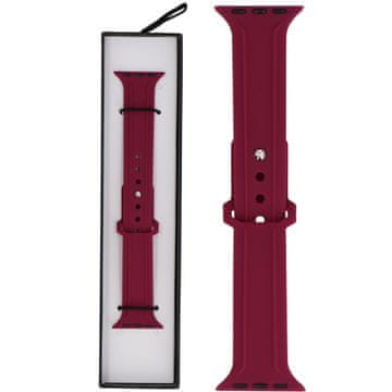 Nov silikonski pašček za pametno uro Synthwave Crimson Plum za Apple Watch 38/40/41 mm rdeče-slivov