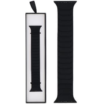 Nov silikonski magnetni pašček za pametno uro ExoStripe črne barve za Apple Watch 38/40/41 mm črne barve