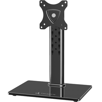 Nova namizna noga SoloBase R za en TV monitor 13-32" ergonomska nastavljiva vrtljiva TRD-BLK-R1ST-13"-32"