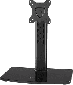Nova noga za namizno stojalo SoloBase C za en TV monitor 13-32" ergonomska nastavljiva vrtljiva TRD-BLK-C1ST-13"-32"