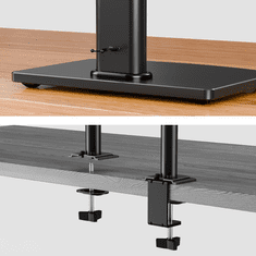 Nova noga za namizno stojalo SoloBase C za en TV monitor 13-32" ergonomska nastavljiva vrtljiva TRD-BLK-C1ST-13"-32"