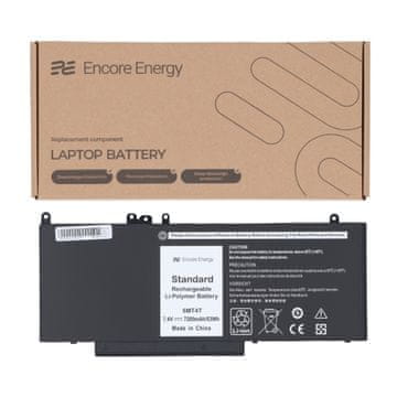 Nova baterija za Dell Latitude E5470 E5270 E5570 E5750 53Wh 7.4V 7200mAh 6MT4T