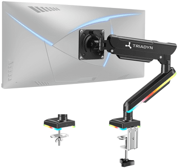 Nov namizni nosilec Play FlexMount RGB za en TV monitor 13-34" ergonomski nastavljiv vrtljiv TRD-BLK-1ALRGB