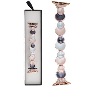 Nova raztegljiva zapestnica Gleam Bubbles Ocean Blush za Apple Watch 38/40/41 mm roza/modra