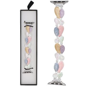 Nova raztegljiva zapestnica Gleam Feather Sweet Candy za Apple Watch 38/40/41 mm v pastelni barvi