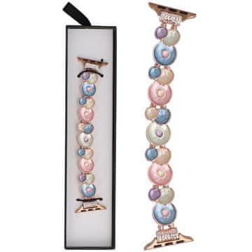 Nova zapestnica Gleam Antique Stretch Pastel Reef za pametno uro Apple Watch 38/40/41 mm večbarvna