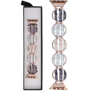 Nova raztegljiva zapestnica Gleam Echo Blossom Meadow za Apple Watch 38/40/41 mm roza-vijolična