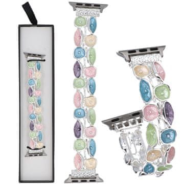 Nova raztegljiva zapestnica Gleam Husk Ice Candy za Apple Watch 38/40/41 mm v pastelni barvi