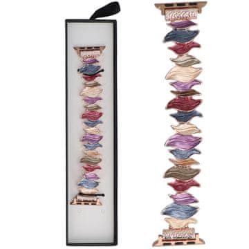 Nova raztegljiva zapestnica Gleam Kiss Joyful Splash za Apple Watch 38/40/41 mm večbarvna