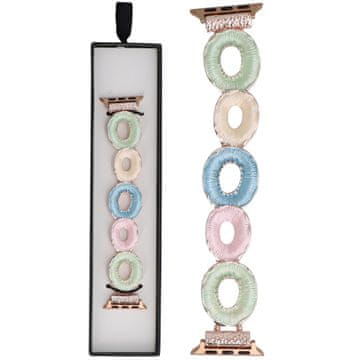 Nova raztegljiva zapestnica Gleam Garden Sweet Candy za Apple Watch 38/40/41 mm v pastelni barvi