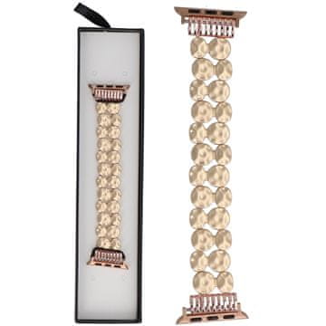 Nova raztegljiva zapestnica Molten Drops Gold Gleam za pametno uro Apple Watch 38/40/41 mm Gold