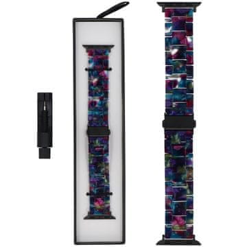 Nova zapestnica Resin Link Nocturne Plum za Apple Watch 38/40/41 mm večbarvna