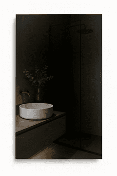 Bic Klasično pravokotno ogledalo ZA kopalnico/sobo 60x60 - BREZ okvirja