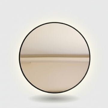 Bic Okroglo LED ogledalo s črnim aluminijastim okvirjem 70x70 cm Mirage