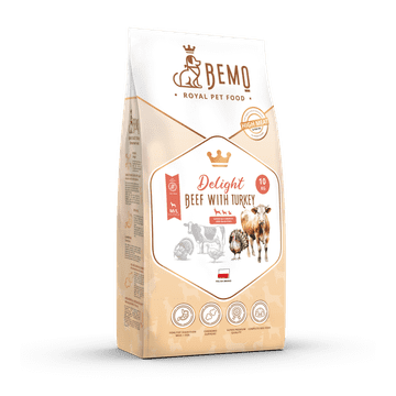 BE Delight - suha pasja hrana z govedino in puranom 1 kg za majhne in srednje velike pse (S/M)