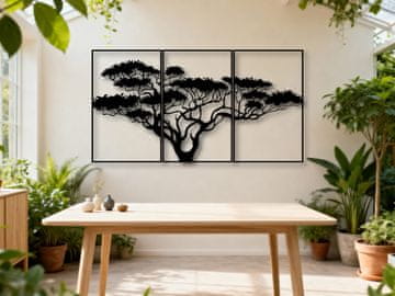 Lesena stenska dekoracija "bonsaj drevo" + dodatna slika bonsaj drevo 120 X 60 CM + dodatna slika