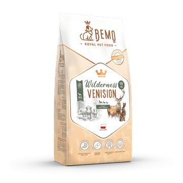 BE Wilderness Venision - suha pasja hrana z jelenovino 1 kg za srednje velike in velike pse (M/L)