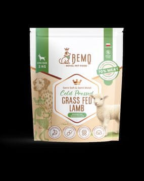 BE Cold Pressed Grass Fed Lamb - hladno stiskana hrana za pse z jagnjetino 3 kg