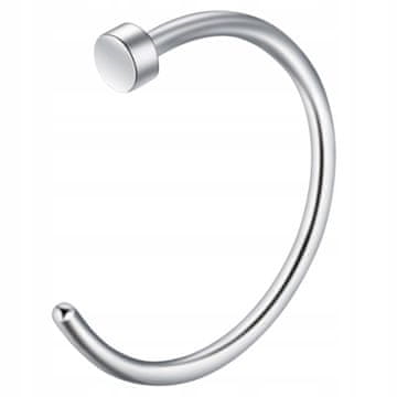 Piercing za nos, ponaredek, punk, brez piercinga, 8/0,8 mm