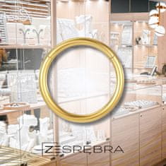 Uhani za piercing kliker iz zlata, titana, vijačna režica 1,2/10 mm
