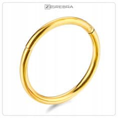 Uhani za piercing kliker iz zlata, titana, vijačna režica 1,2/10 mm