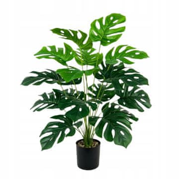Umetna monstera v lončku 70 cm umetno cvetje rastlina 18 listov XL