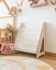 B.U. Montessori otroška knjižna omara Maxi bela